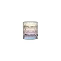 Fortessa Jupiter Beaded Hobnail Glass, 10 Ounce Double Old Fashioned (Set of 6), Iridescent