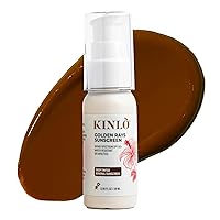 KINLO Golden Rays Sunscreen SPF 50 (Deep) Tinted Sunscreen for Face with SPF 50, Mineral Sunscreen with Zinc Oxide | Black Owned Skincare| Made in USA