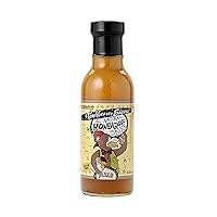 Torchbearer Sauces Honey Garlic Wing Sauce, 12 Fl Oz - Heat level: 1 - Mild - Sweet and Savory - All Natural, Extract-Free, Made in USA