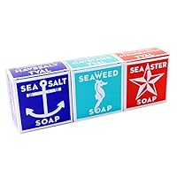 Swedish Dream 3 Pack Mix Set (Sea Salt + Seaweed + Sea Aster) Soap Bar 4 oz USA