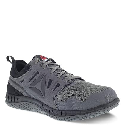 Reebok Men's Rb4250 Zprint Safety Steel Toe Athletic Work Shoe Navy Red and Grey