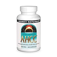 Source Naturals AHCC 500 mg Increases Natural Killer Cell Activity - 60 Capsules