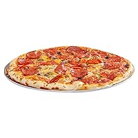 Restaurantware Met Lux 18 Inch Commercial Pizza Pan 1 Coupe Style Pizza Cooking Tray - Heavy-Duty 18-Gauge Aluminum Round Baking Tray Oven-Baking For Pizzas & More