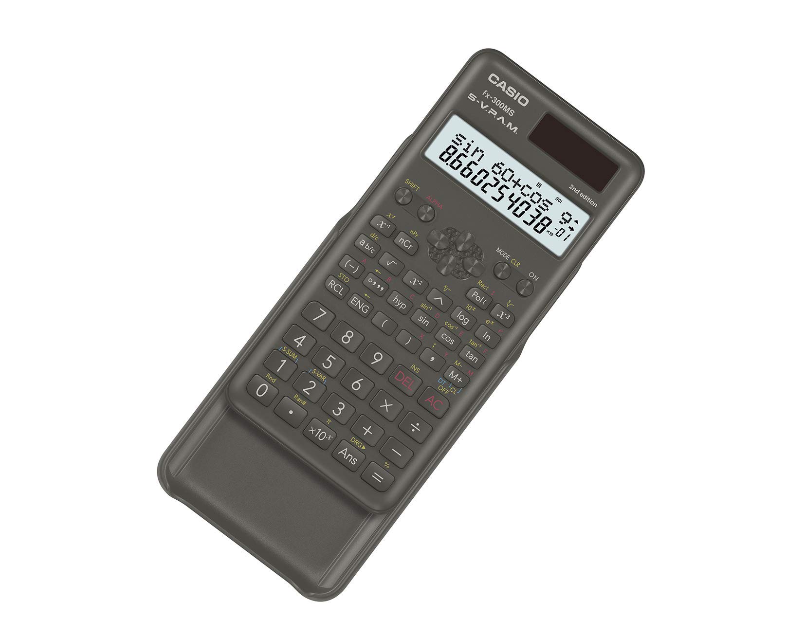 Casio FX300MSPLUS2 Scientific 2nd Edition Calculator, with New Sleek Design., Black, 0.4