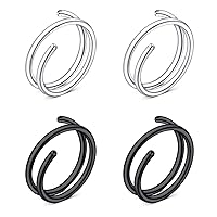 D.Bella 20G 18G Nose Rings Hoops Surgical Steel Simple Half Hoop Nose Ring 6mm-12mm Nose Hoops Tragus Cartilage Helix Rook Daith Conch Snug Earring Nose Septum Eyebrow Lip Ear Body Piercing