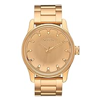 Nixon Men's Driver A979502-00 42mm Rose Gold Dial Stain Watch