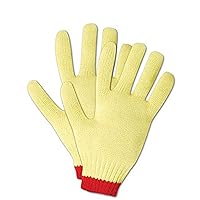 MAGID C590KVT-9 Cut Master Heavyweight Gloves with Reinforced Thumb Crotch, Made with DuPont Kevlar 1000, Men's (Fits Large), Yellow , Large (Pack of 12)