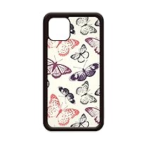 Butterfly in Pale Pink Background for iPhone 12 Pro Max Cover for Apple Mini Mobile Case Shell