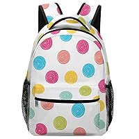 Large Carry on Travel Backpacks for Men Women Summer Polka Dot Business Laptop Backpack Casual Daypack Hiking Sports Bag