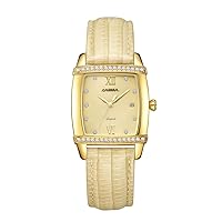 Women's Dazzle Beauty Girls Quartz Wrist Watch Leather Band SP-2619-GL2