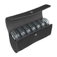 Weekly (7-Day) AM/PM Pill Case, Medicine Planner, Vitamin Organizer, Pop-Out Compartments, 2 Times a Day, Black Lids, Includes Black Case, BPA Free