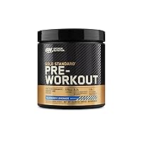 Gold Standard Pre-Workout, Vitamin D for Immune Support, with Creatine, Beta-Alanine, and Caffeine for Energy, Keto Friendly, Blueberry Lemonade, 30 Servings (Packaging May Vary)