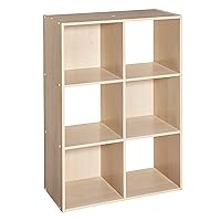 ClosetMaid 4176 6-shelf Cubeicals Organizer, 6-Cube, Birch