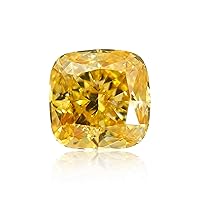 0.28 ct. GIA Certified Diamond, Cushion Modified Brilliant Cut, FVY - Fancy Vivid Yellow Color, VS2 Clarity Perfect Jewelry Gift Rare