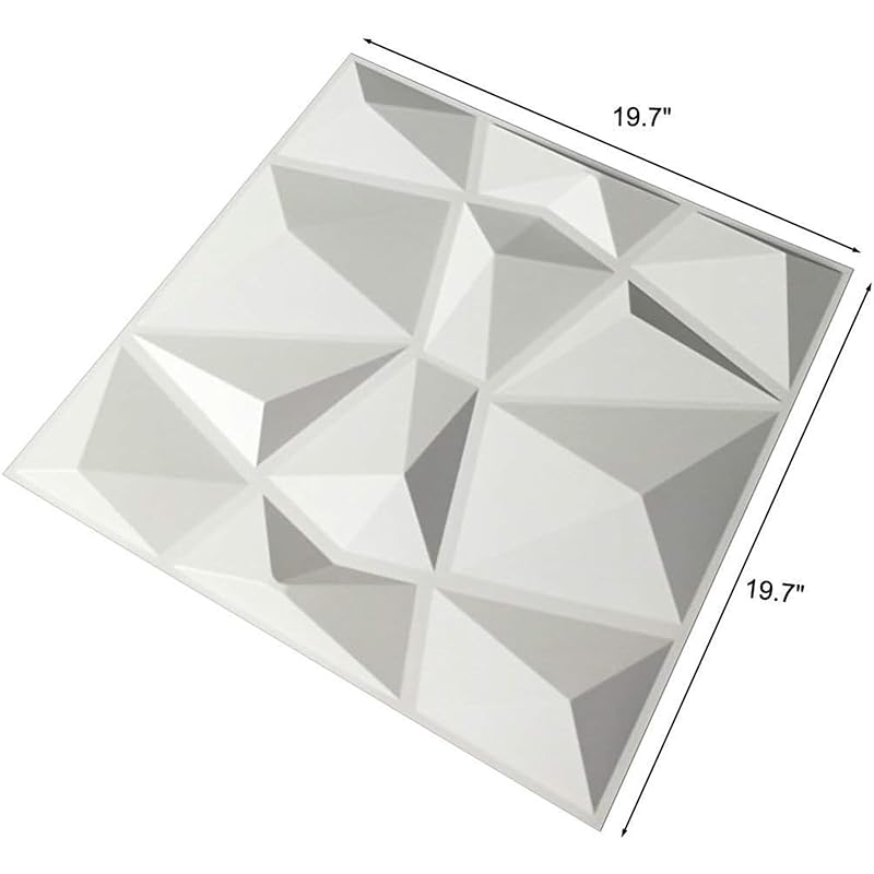 Mua Art3d Textures 3D Wall Panels White Diamond Design Pack of 12 ...