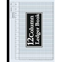 12 Column Ledger Book: Large Print Horizontal Accounting Tracker Notebook for Bookkeeping, 12 Column Columnar Pad for Small Business and Personal Use, 120 Pages 12 Column Ledger Book: Large Print Horizontal Accounting Tracker Notebook for Bookkeeping, 12 Column Columnar Pad for Small Business and Personal Use, 120 Pages Paperback