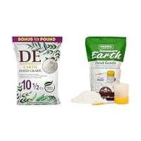 Diatomaceous Earth - DE Fresh Water - 10.5 Pounds & Harris Diatomaceous Earth Food Grade, 4lb with Powder Duster Included in The Bag