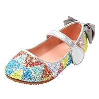 Toddler/Little Kids Girls Mary Jane Ballerina Flats Shoes Slip-on School Party Wedding Princess Dress Shoes