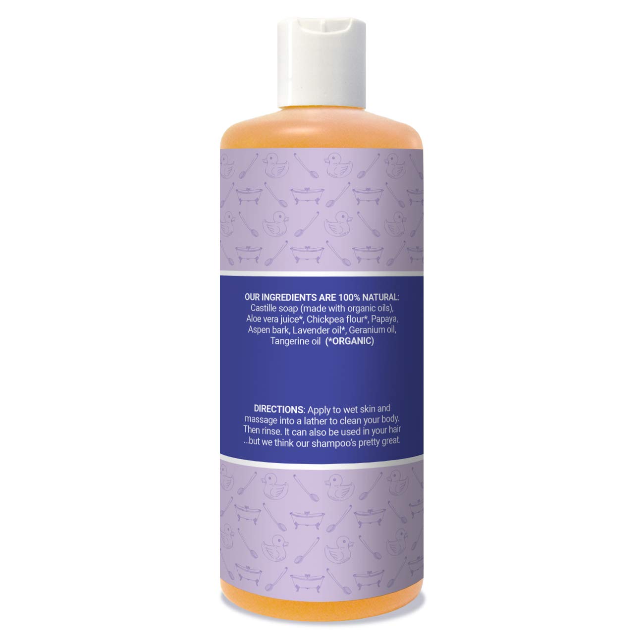 Jivi Exfoliating Body Wash (Lavender) | Gentle, Sulfate-Free Body Wash for Daily Use | 100% Natural with Organic Ingredients | Made for All Skin Types | 14 fl. oz.