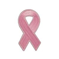 Fundraising For A Cause | Pink Ribbon Sew-On/Iron-On Patches - Breast Cancer Awareness Ribbon Sew-On/Iron On Patch (2 Patches)