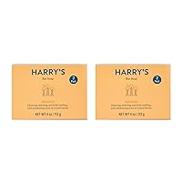 Harry's Bar Soap for Men, Redwood Scent, 4 oz. Soap Bar, 2 Pack