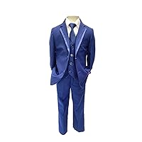 Boys Tuxedo 5Pc for Wedding, Ring Bearer, Bar Mitzvah & All Occasions.
