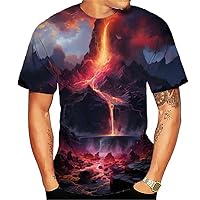 Men's Tees-Soft Fitted Cool Design Graphic T Shirt
