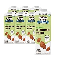 Mooala – Organic Almondmilk, Unsweetened, 32oz (Pack of 6) – Shelf-Stable, Non-Dairy, Gluten-Free, Vegan & Plant-Based Beverage with No Added Sugar (Unsweetened Original)
