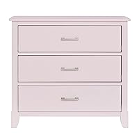 Universal 3 Drawers Chest | Kids Bedroom Dresser | Three Drawers Dresser Mid Century Modern, Blush Pink