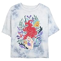 Disney Princess Leafy Ariel Women's Fast Fashion Short Sleeve Tee Shirt