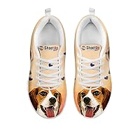 Artist Unknown New Kid's Lightweight Sneakers -Dog Print Kid's Casual Running Shoes (Choose Your Pet Breed)