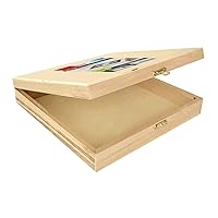 Plaid 40645e Natural Wood Cigar Box, Beige, 1.7