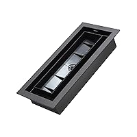 Inte-Grates IGFPD410-BLK 4 10-Inch Integrated Flush Floor-Matching Plastic Vent Register, Black