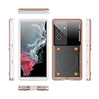 360 Full Cover Shockproof Underwater Photography Touch Screen Waterproof Case for Swimming, Diving, for 6.9 Inch Below Smartphone White