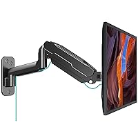 MOUNT PRO Single Monitor Wall Mount for 13 to 32 Inch Computer Screens, Gas Spring Arm Holds Up to 17.6lbs, Full Motion Adjustable,VESA Mount 75x75, 100x100,Black