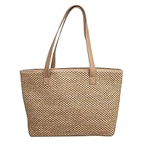 BESTOYARD Summer Straw Bag Woven Shoulder Bag Large Capacity Tote Bag for Women