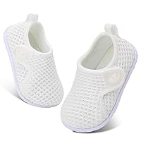 FEETCITY Baby Shoes Boys Girls First Walking Shoes Infant Sneakers Crib Shoes Breathable Lightweight Slip On Shoes