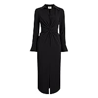 Cinq A Sept Women's Solid Black McKenna Midi Dress
