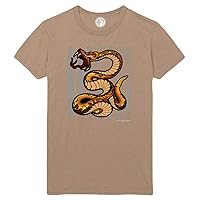 Don't Tread On Me w/Snake Flag Printed T-Shirt - Sand - 2XL