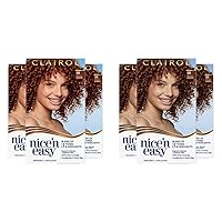 Clairol Nice'n Easy Permanent Hair Dye, 5R Medium Auburn Hair Color, Pack of 6