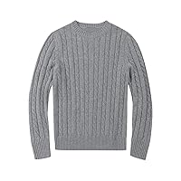 Men's Fall Wool Casual Half Zip Cardigan Jacket Winter Long Sleeve Sweater Pullover