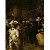 Rembrandt Sketchbook: Great Gift for Artists - The Night watch by Rembrandt Sketchbooks For Artists Adults and Kids to draw in 8.5x11