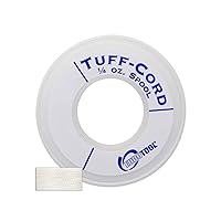 Tuff-Cord Beading Cord, White, Size 7, 18 Yards | BDC-501.07