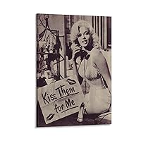 generic Vintage Black And White Sexy Woman Poster, Canvas Print, Home Decor Wall Art Poster Decorative Painting Canvas Wall Art Living Room Posters Bedroom Painting 08x12inch(20x30cm)