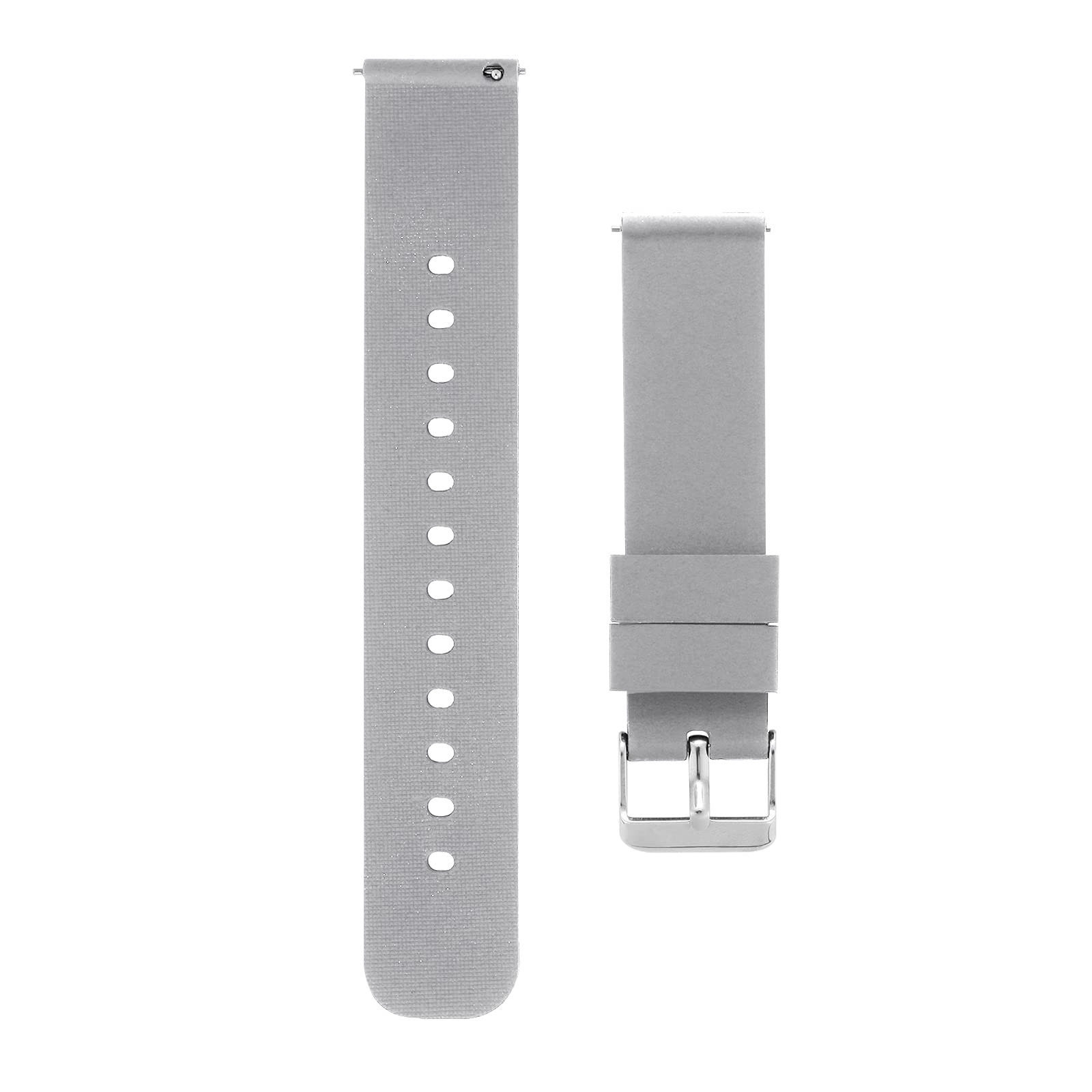 Cobee Silicone Watch Bands, Quick Release Waterproof Soft Rubber Replacement Straps with Silver Plated Stainless Steel Buckle Smart Watch Straps Sport Watchbands Wrist Straps for Men Women