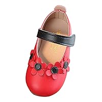 Size 9 Shoes Little Girl Girls Fancy Cute Flat Pumps Soft Ballerina Shoes Flat Elegant Girls School Dress Light up Shoes