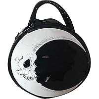 QZUnique Halloween Purses Gothic Novelty Shoulder Bag Pumpkin Coffin Skull Bat Crossbody Bag holiday Party Gift Candy Bag