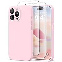 Magnetic for iPhone 15 Pro Case, Compatible with MagSafe, [Full Camera Protection][2 Screen Protectors] Silicone Shockproof Protective Phone Case for iPhone 15 Pro 6.1