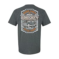 Bourbon Bandits Bootleg Whiskey Runners Moonshine Bottled with Freedom Funny Alcohol Unisex Short Sleeve T-Shirt