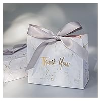 LPHZ914 50pcs Grey Marble Wedding Favours Candy Boxes Paper Chocolate BoxesPackage/Gift Bag Box for Party (Color : Silver, Gift Box Size : 50pcs)